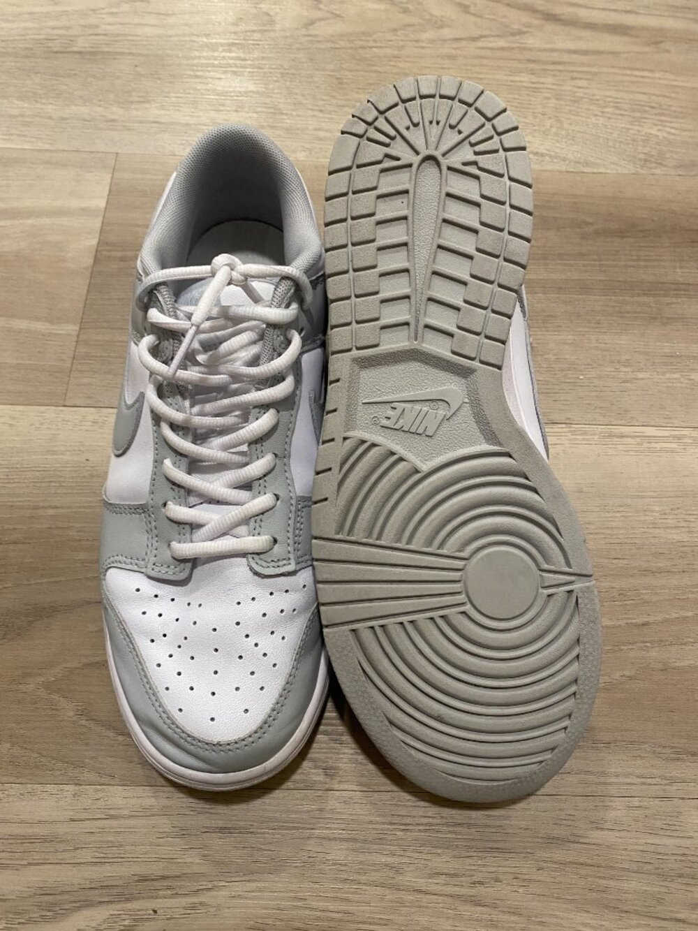 Nike Dunk Low Retro Grey Fog DD1391-103 White Gray Men’s 9 Women’s 10.5 Shoes - Picture 2 of 14